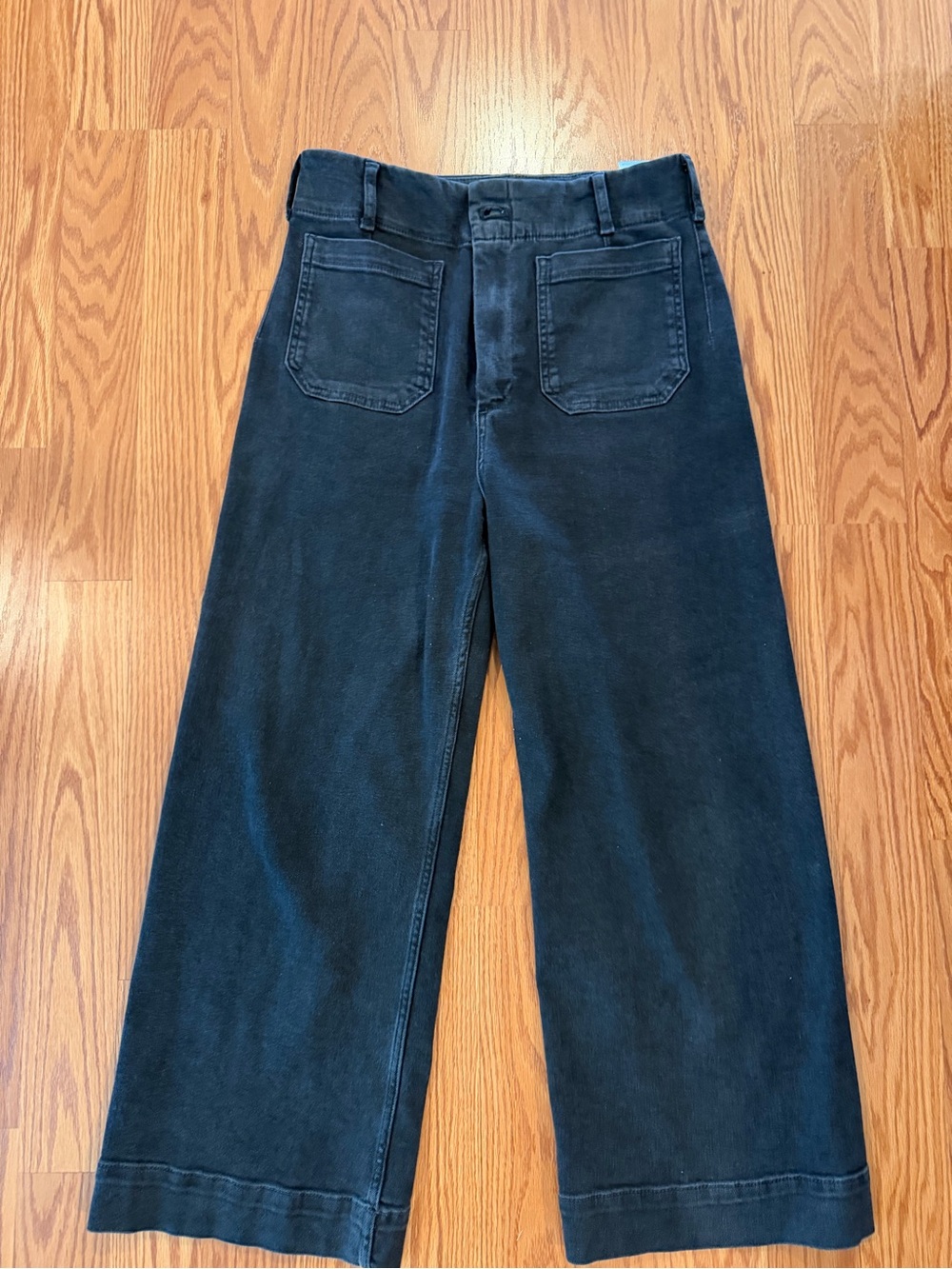 Maeve The Colette Wide-Leg Jeans – Black – Size 30
